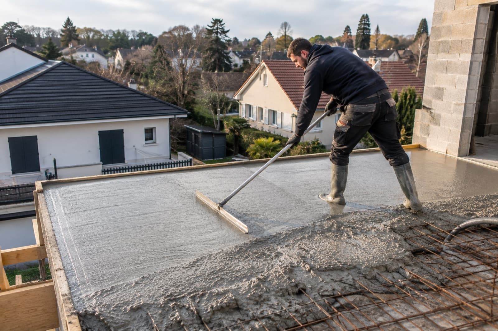 Dalle béton extérieure